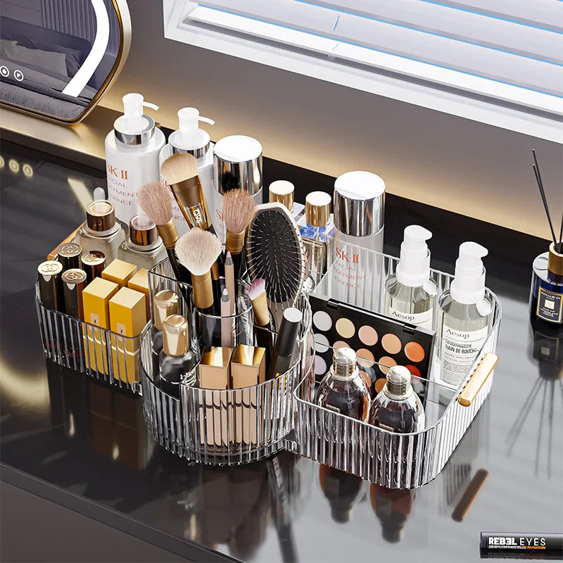 Makeup Brush Holder 360° Rotating Organiser