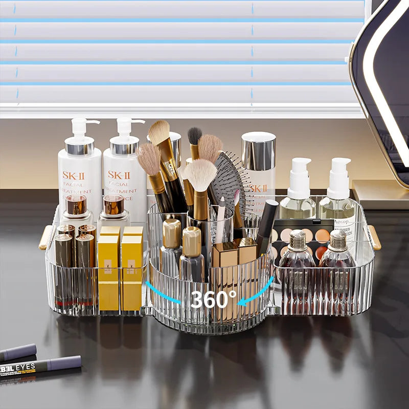 Makeup Brush Holder 360° Rotating Organiser